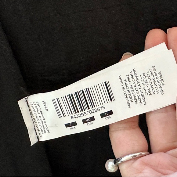 Adolfo Dominguez short vest jacket size 6 tricoloured statement piece 🤍💙🖤 - Picture 15 of 17